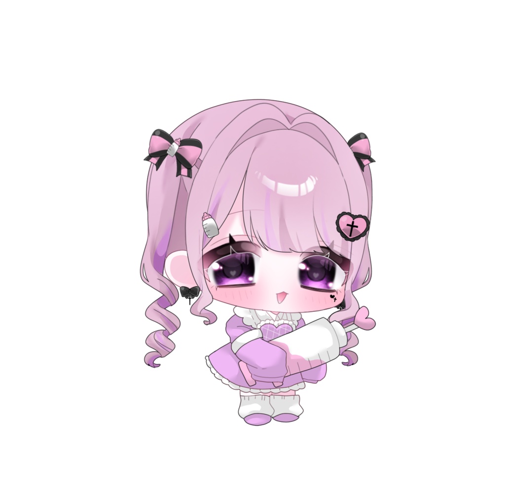 🎀ミニナースきょぴぴ🎀ホログラムアクリルキーホルダー【よざきょぴ5周年記念グッズ】