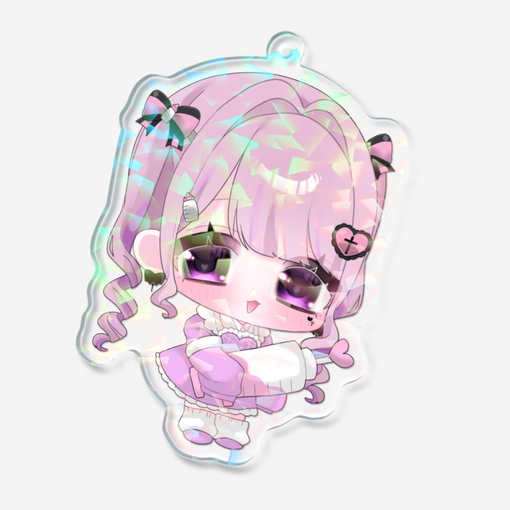 🎀ミニナースきょぴぴ🎀ホログラムアクリルキーホルダー【よざきょぴ5周年記念グッズ】
