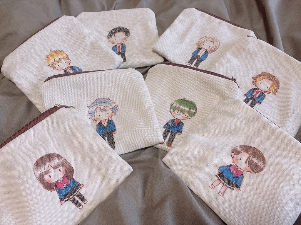 手作り・手描きポーチ