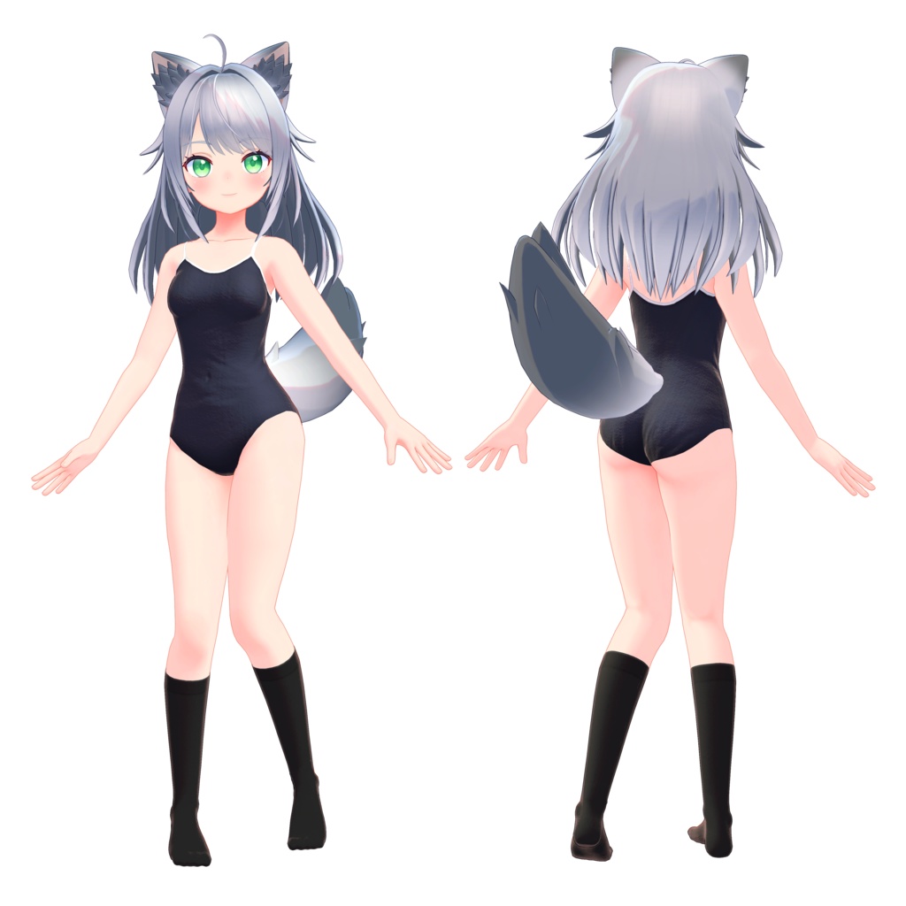 オリジナル3Dモデル「狐月」