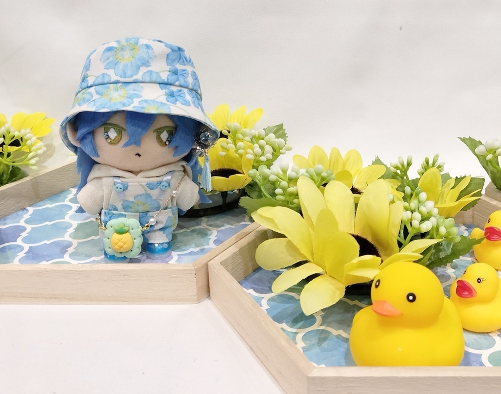 【10cmぬい用】ʙʟᴜᴇ ғʟᴇᴜʀɪᴇ salopette