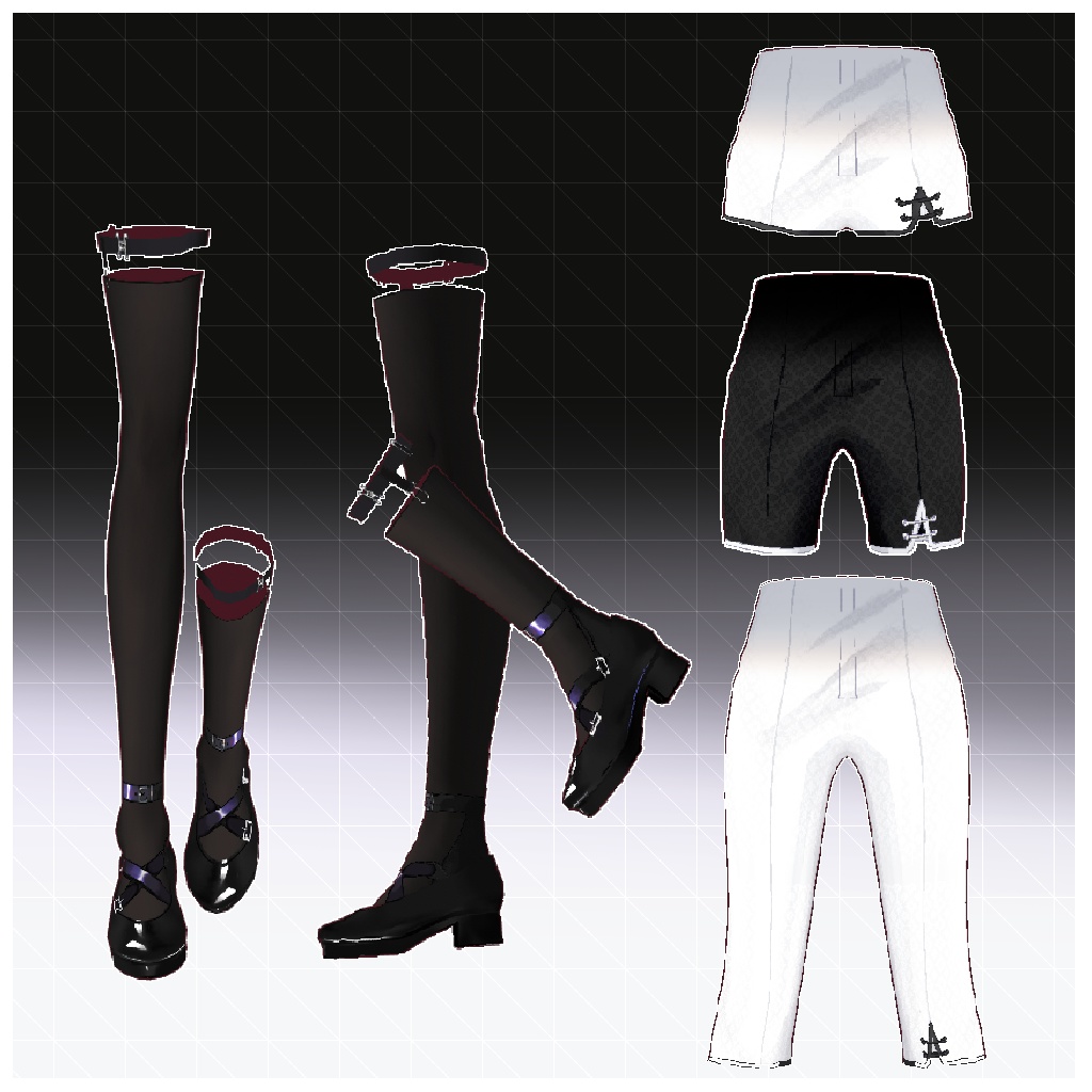 【VRoid用】中華風メイド服 / Qi style maid outfit