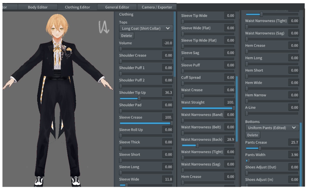 【無料Vroid用】 Ongyokusai Suit / 音曲祭祝賀礼服
