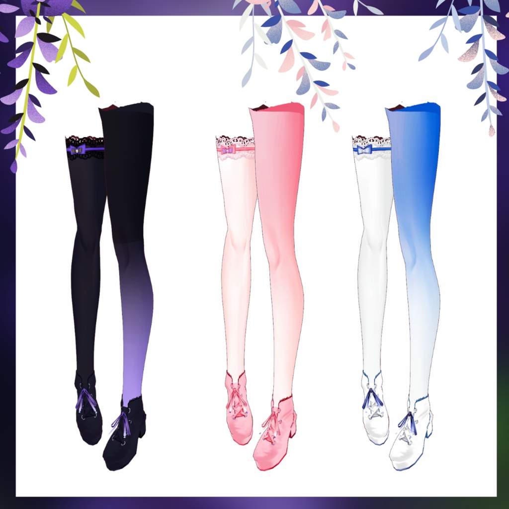 【VRoid用】Wisteria Memories Set / ウィステリア・メモリーズセット