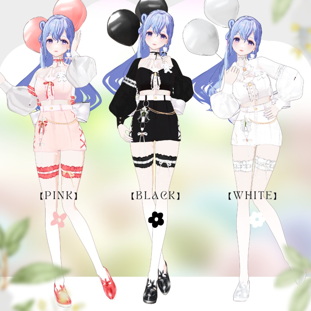 【VRoid正式版用】Easter Bunny Coord Set / イースターバニーコーデセット