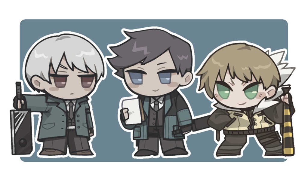 【街灯事務所】　自立ミニアクリルブロックセット