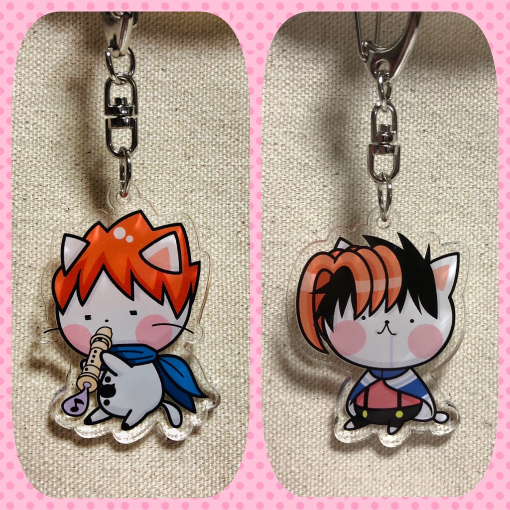 うすたにゃんこっこアクキー