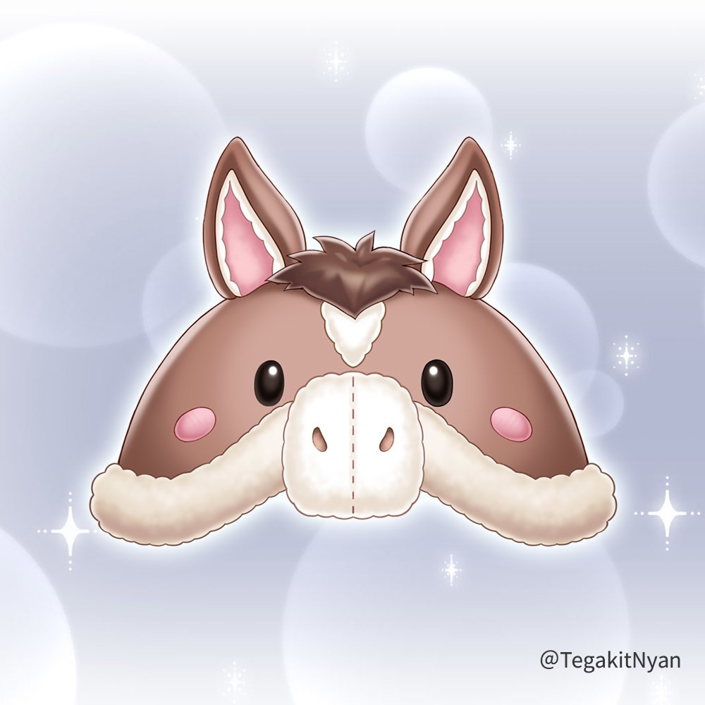 【透過PNG】2026年お正月🎍馬の帽子セット【無料フリー素材】