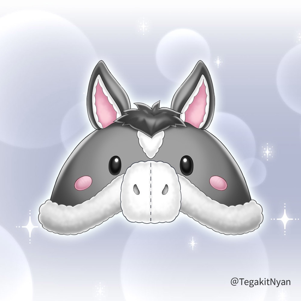 【透過PNG】2026年お正月🎍馬の帽子セット【無料フリー素材】