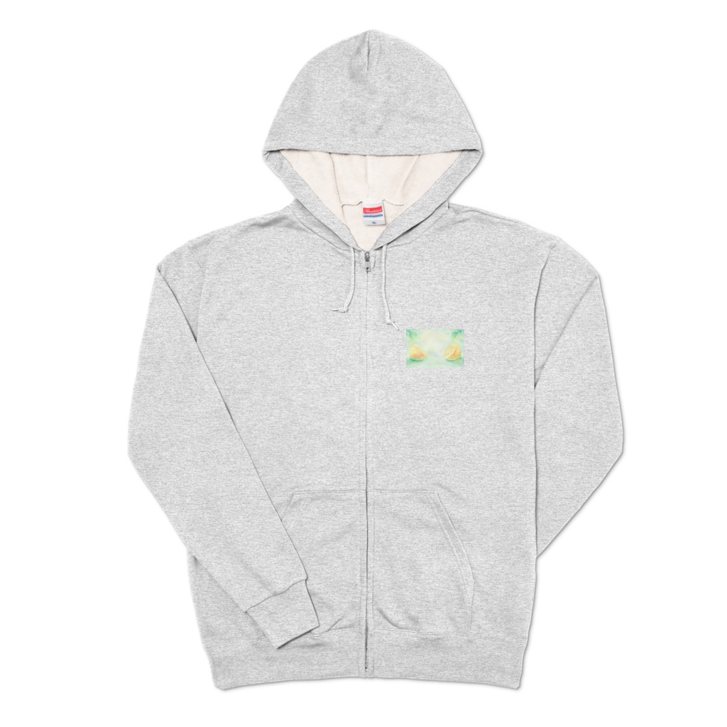 Lemonジップパーカー(杢グレー)