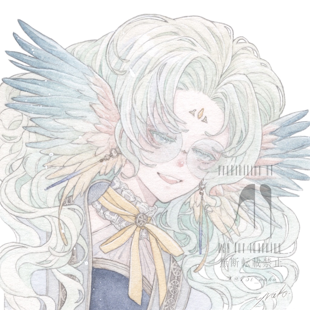【額装原画】nature blue.
