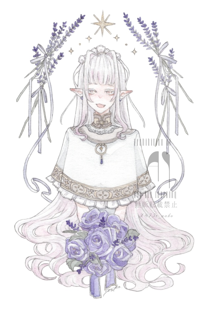 【原画】Lavender.【A6額装】