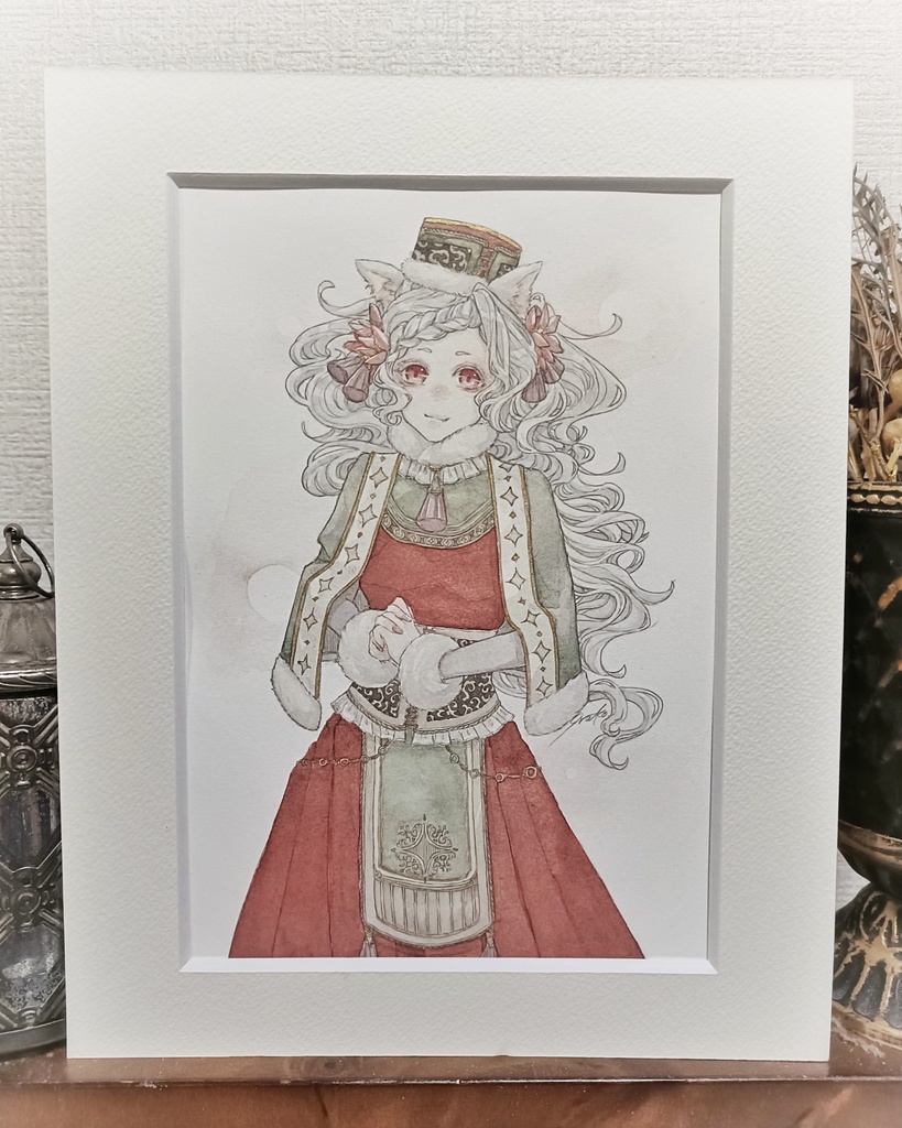 【原画】白狼【A5】