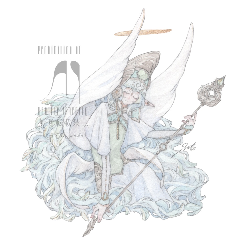 【原画】10cm角（額装）