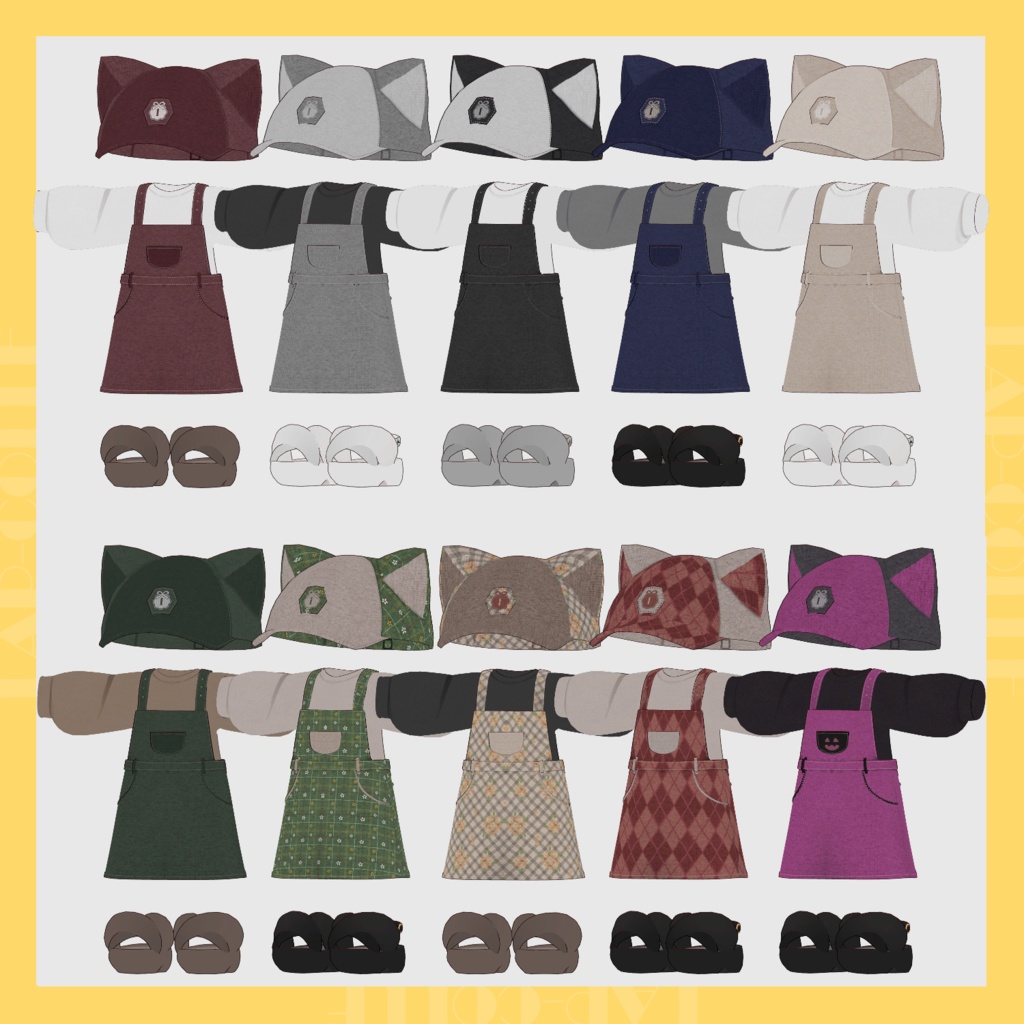 【キプフェル】おでかけサロペット【MA対応/ばら売りあり】