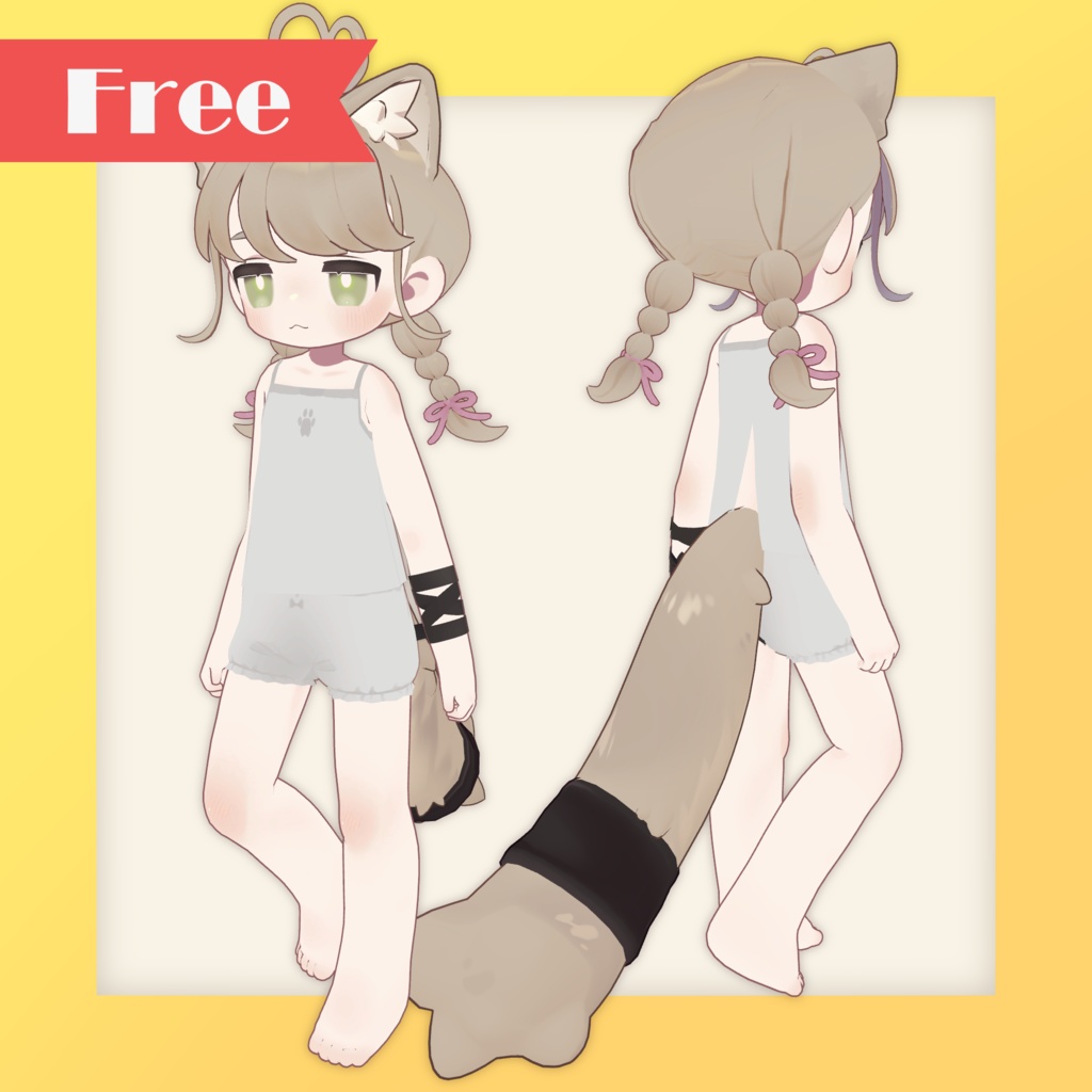 【Free】キャミ＆パンツ【まめふれんず】