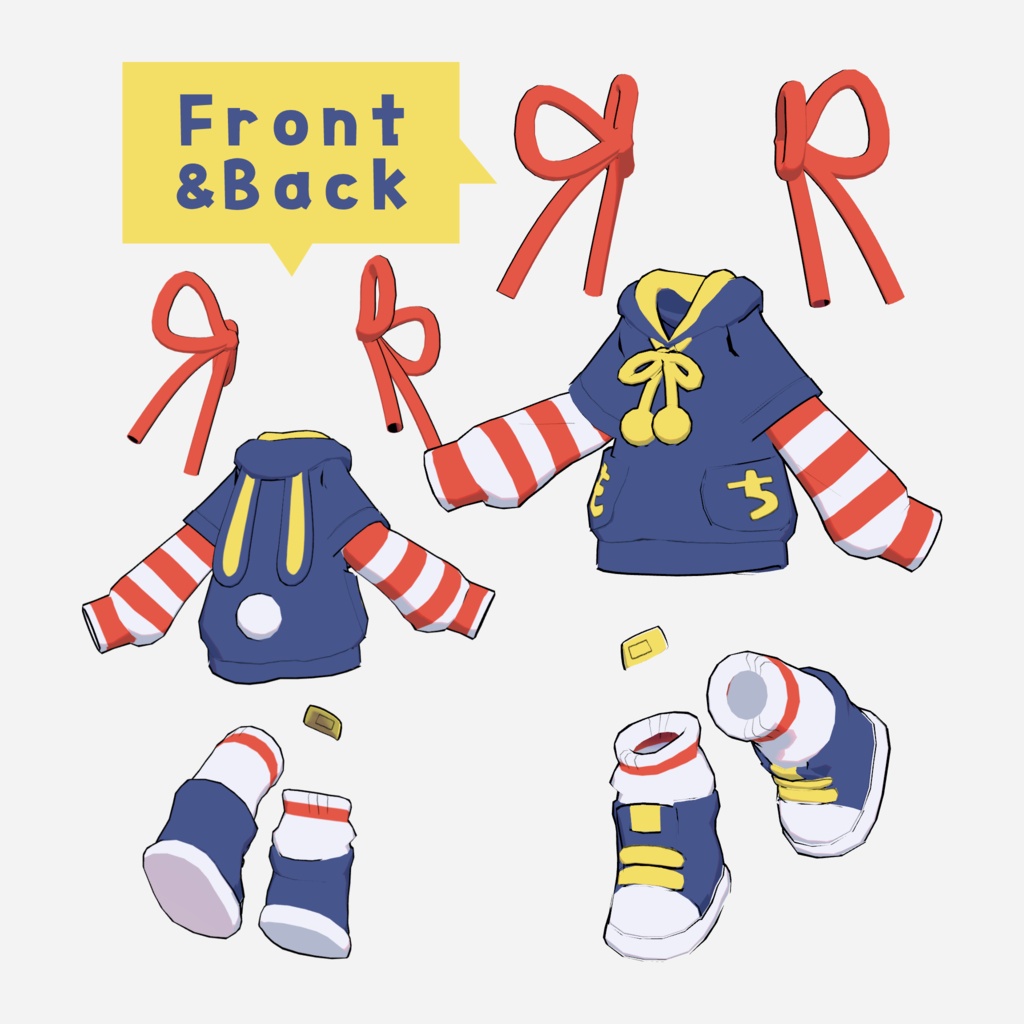 【Free】月見パイもち子コスプレ衣装【MA対応】