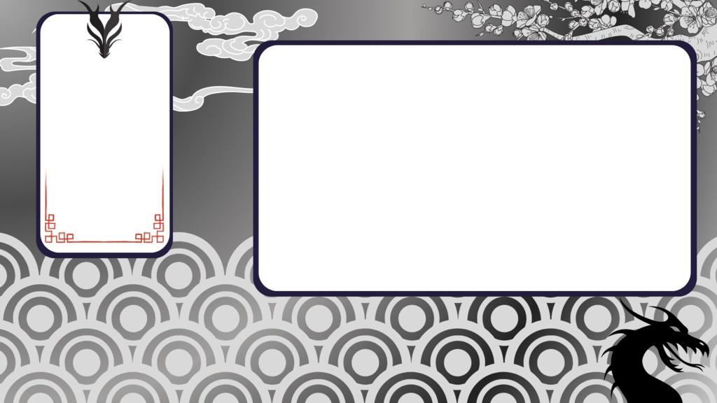 Dragon Inspired Free to use Vtuber stream overlay