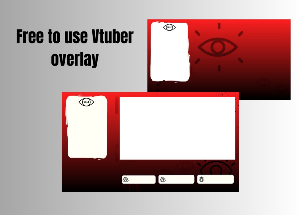 Free to Use Vtuber Overlay//Oculus Themed stream overlay bundle