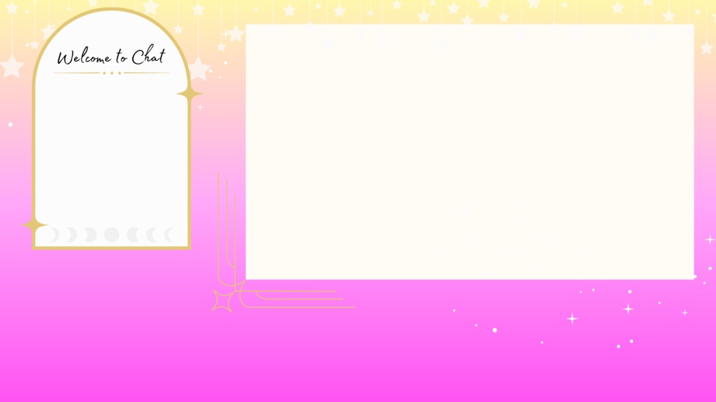 Magic Inspired Animated Free to Use Pre-Made Vtuber Overlay