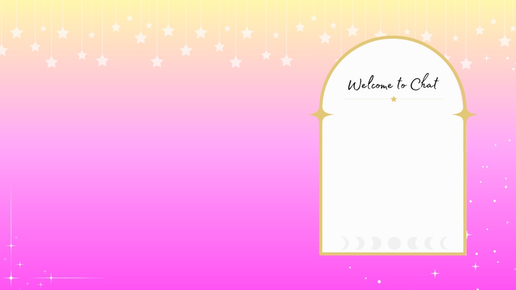 Magic Inspired Animated Free to Use Pre-Made Vtuber Overlay