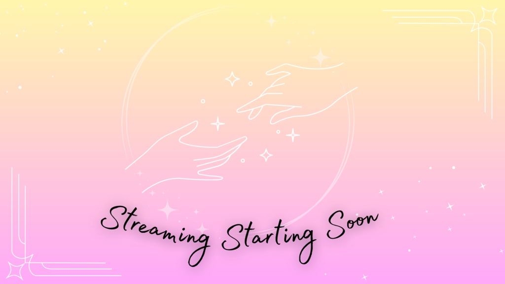 Magic Inspired Animated Free to Use Pre-Made Vtuber Overlay