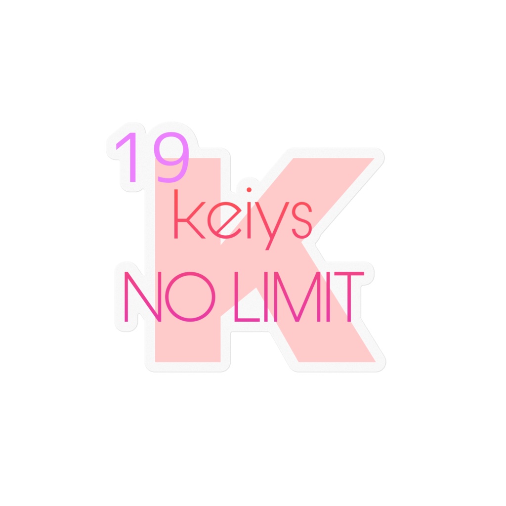 keiys NO LIMIT ステッカー