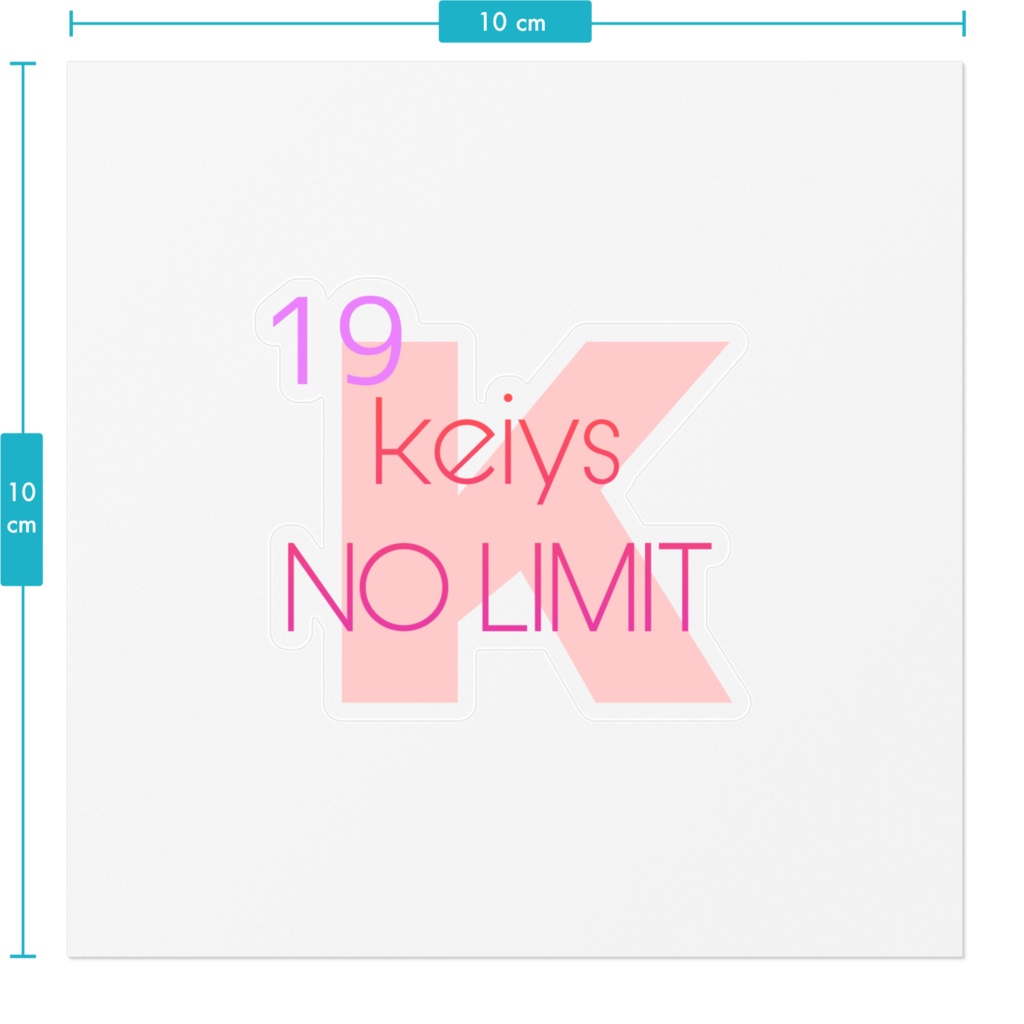 keiys NO LIMIT ステッカー