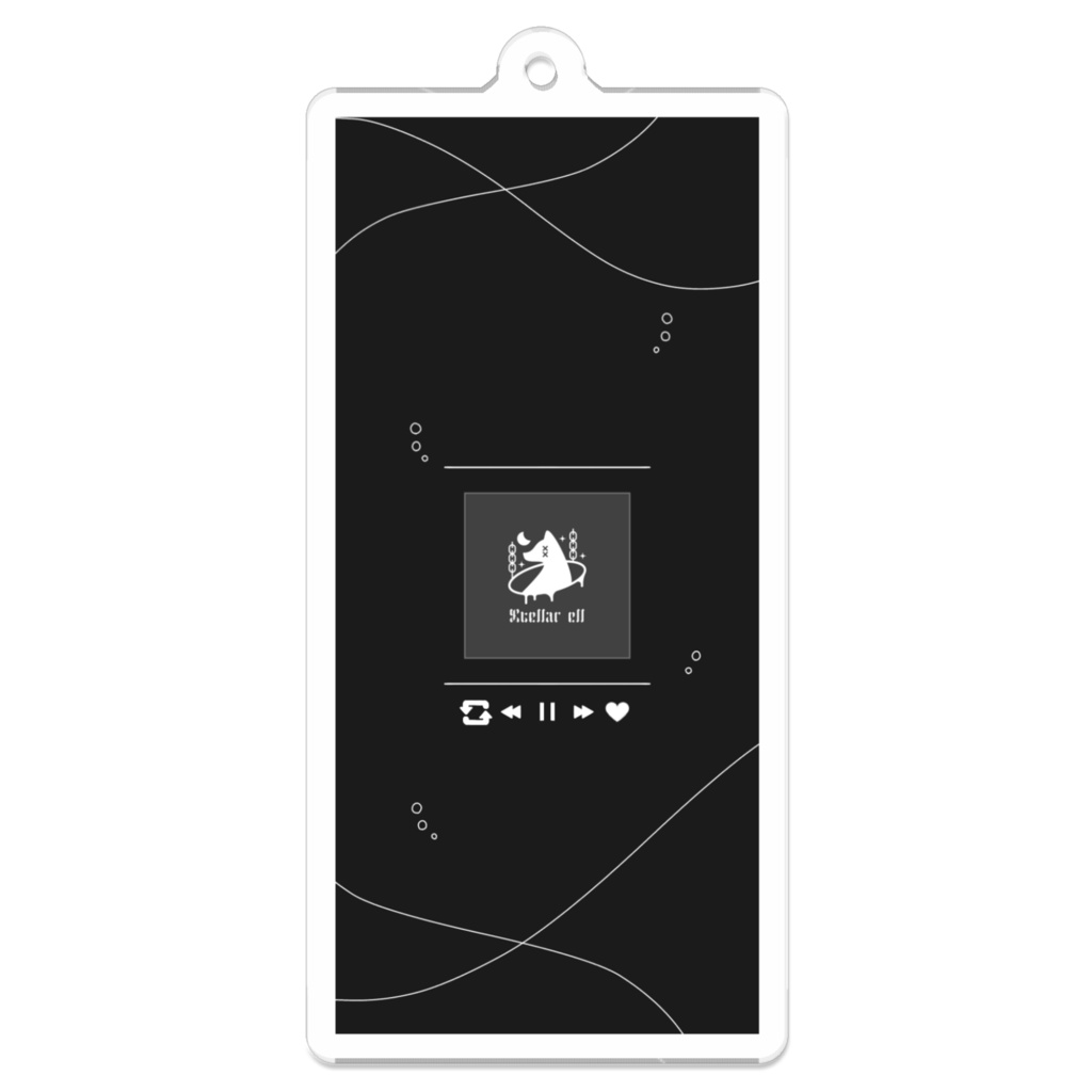 Musicアクリルキーホルダー