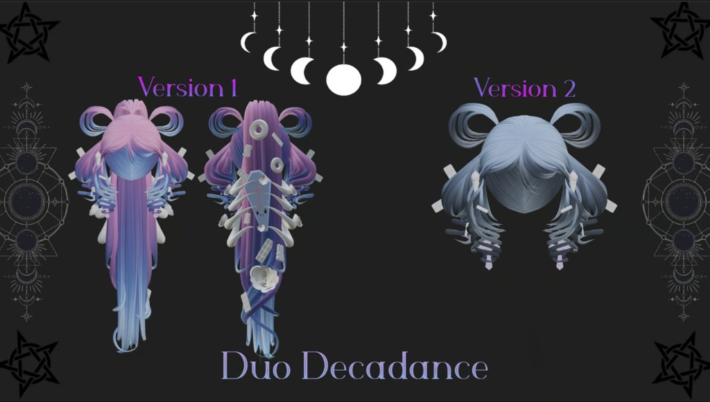 𝒟𝓊𝑜 𝒟𝑒𝒸𝒶𝒹𝑒𝓃𝒸𝑒 - Vrchat Hair