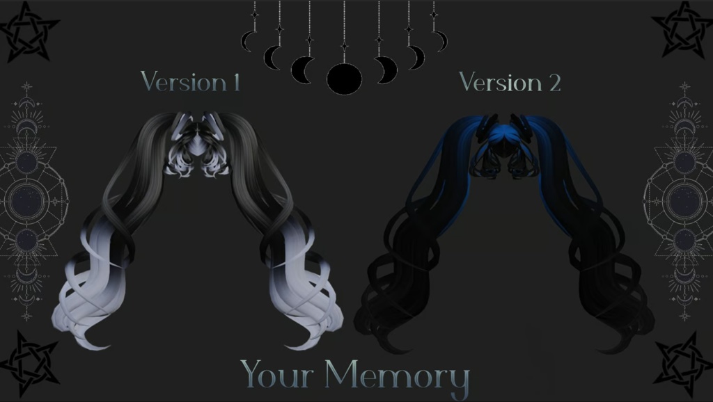 ⛧ 𝚃𝚘 𝚈𝚘𝚞𝚛 𝙼𝚎𝚖𝚘𝚛𝚢 ⛧ - Vrchat Hair