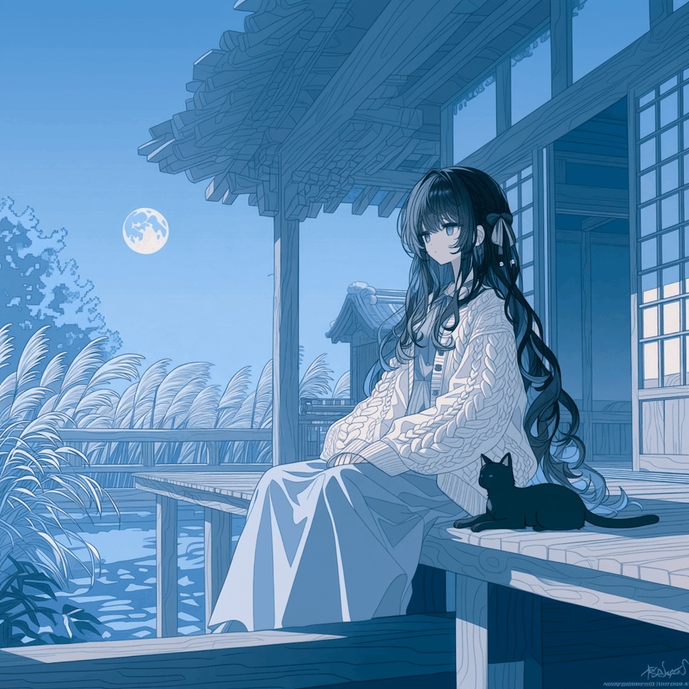 すすきが揺れるのを見ている / Watching the Pampas Grass Sway