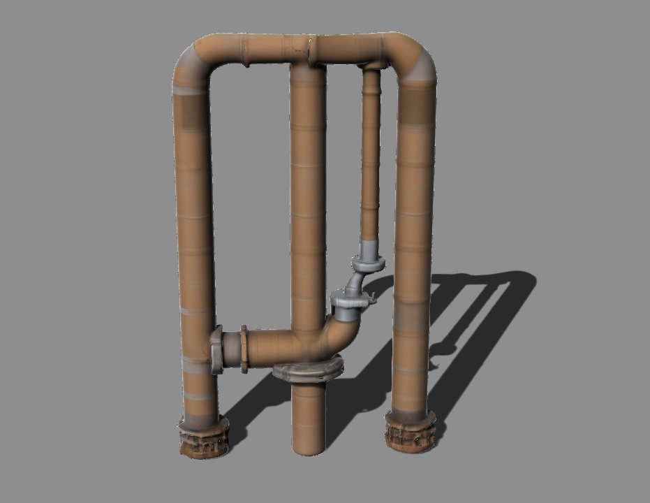 インダストリアル配管モデル 6種パック Vol.1