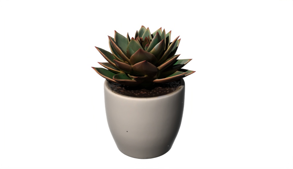 【3Dアセット】インテリアプランツ 多肉植物 4種セット Vol.1