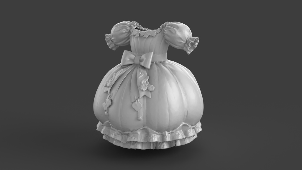 【3Dモデル素体パック】衣装制作ベースモデル 10種セット - テクスチャ練習・改変用