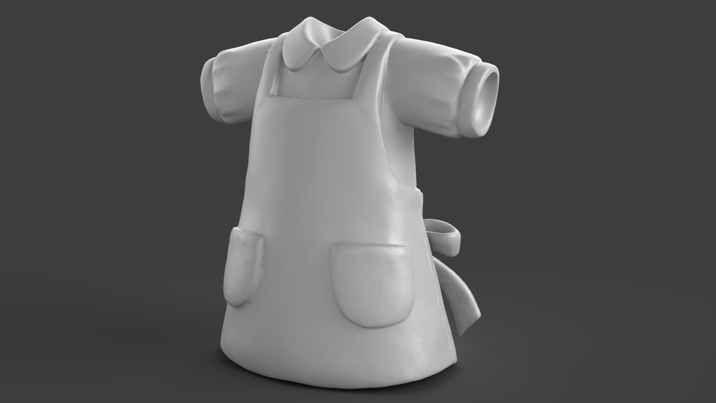 【3Dモデル素体パック】衣装制作ベースモデル 10種セット - テクスチャ練習・改変用