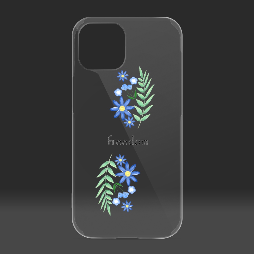 【iPhoneクリアケース】自由