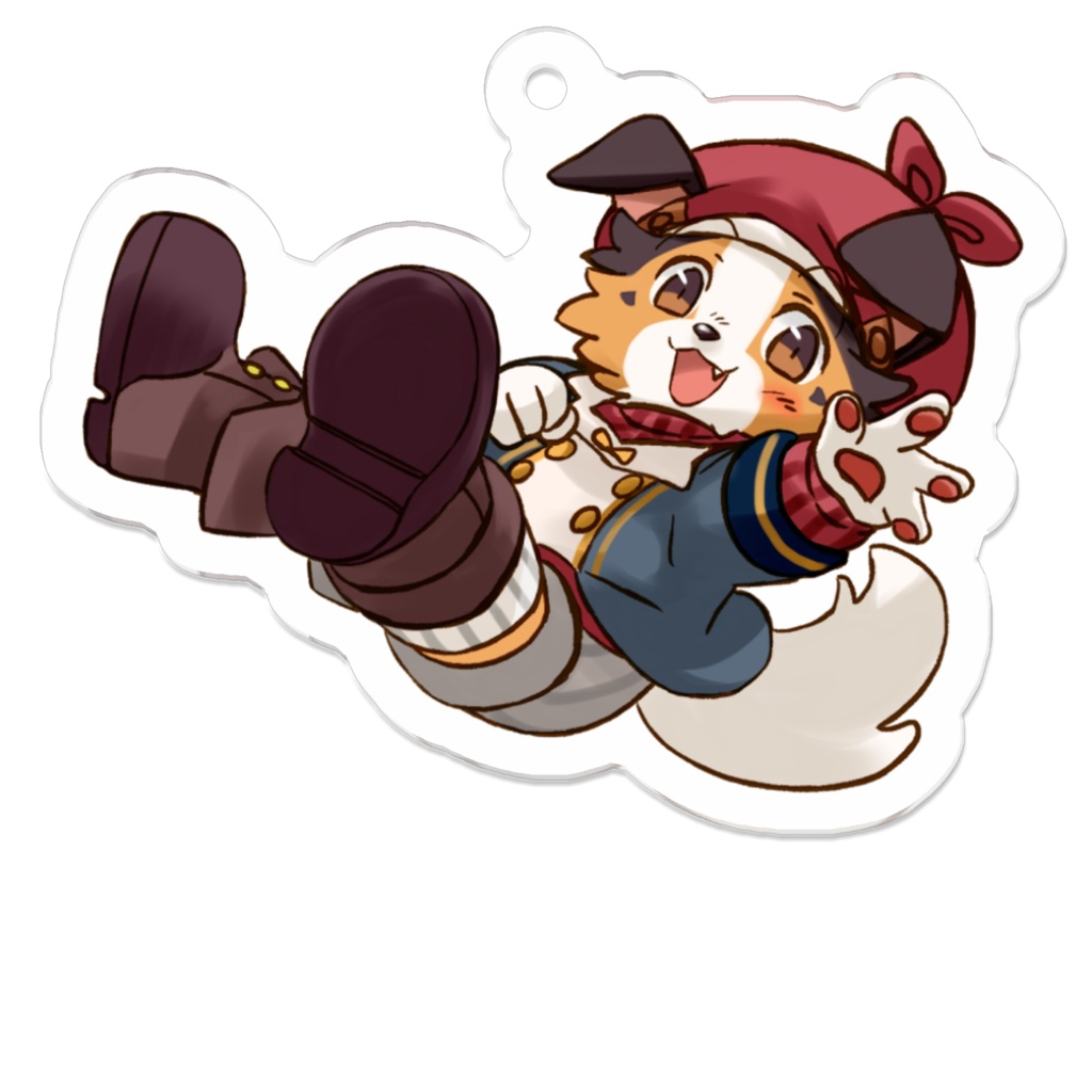 【アクリルキーホルダー】かぼすとお出かけ🐾🐕💨