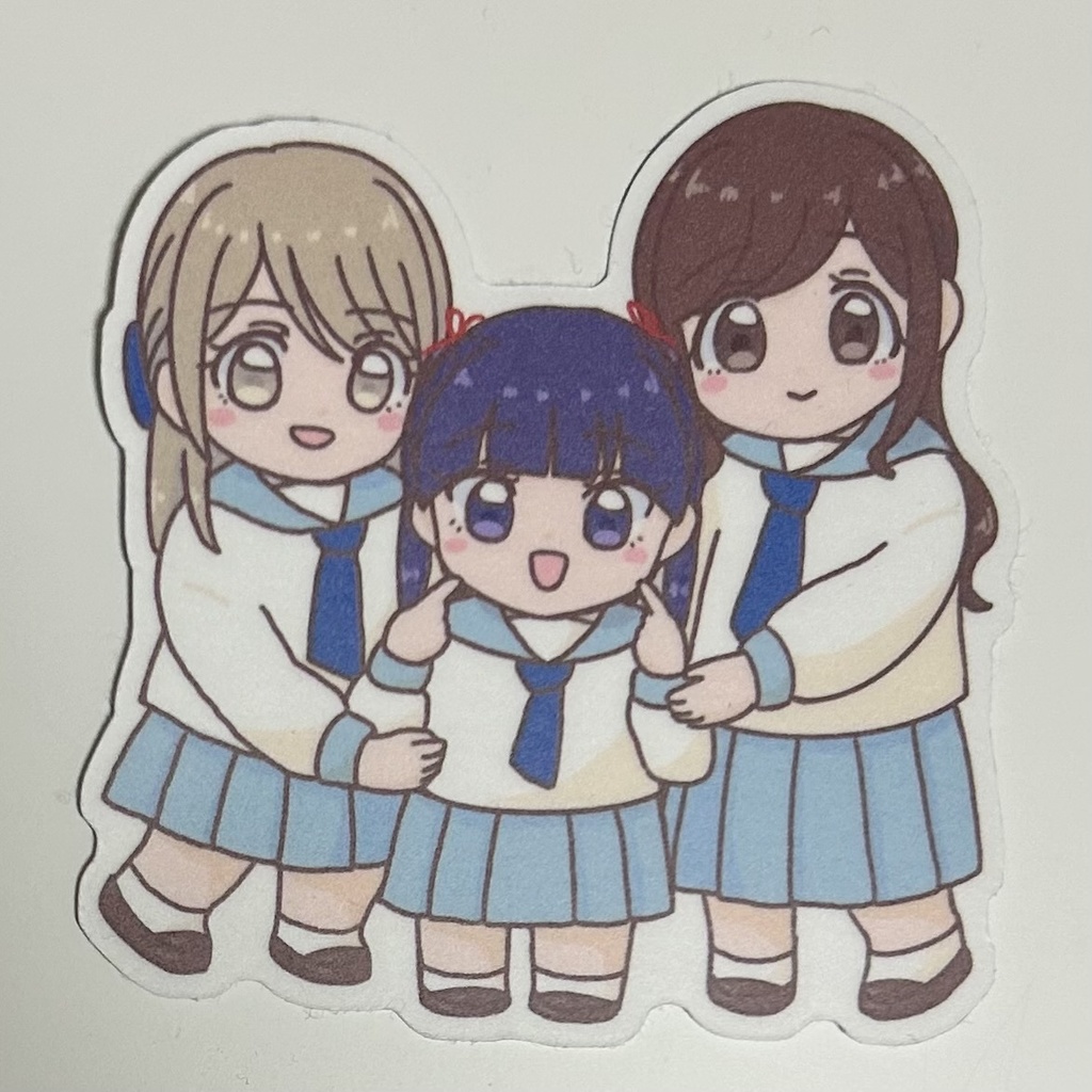 女の子ステッカー