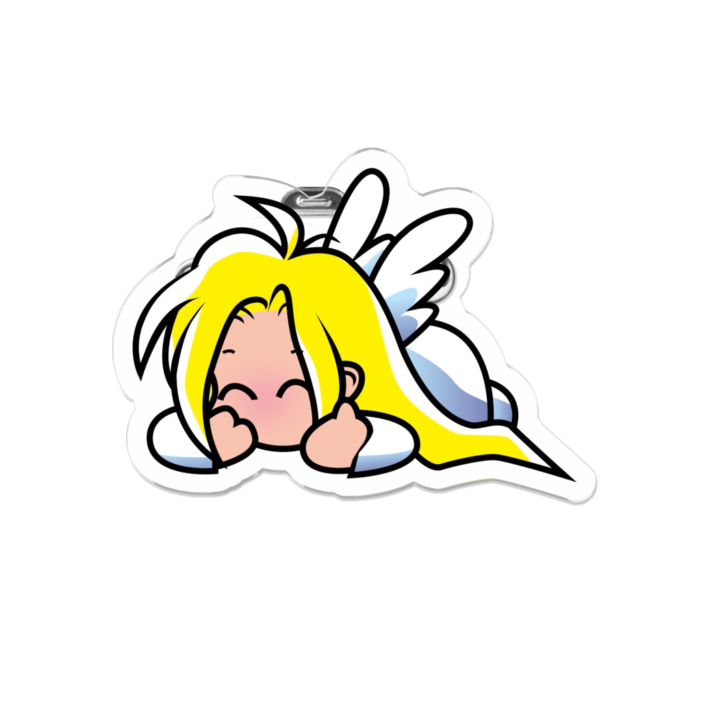 てんしアクリルバッジ
