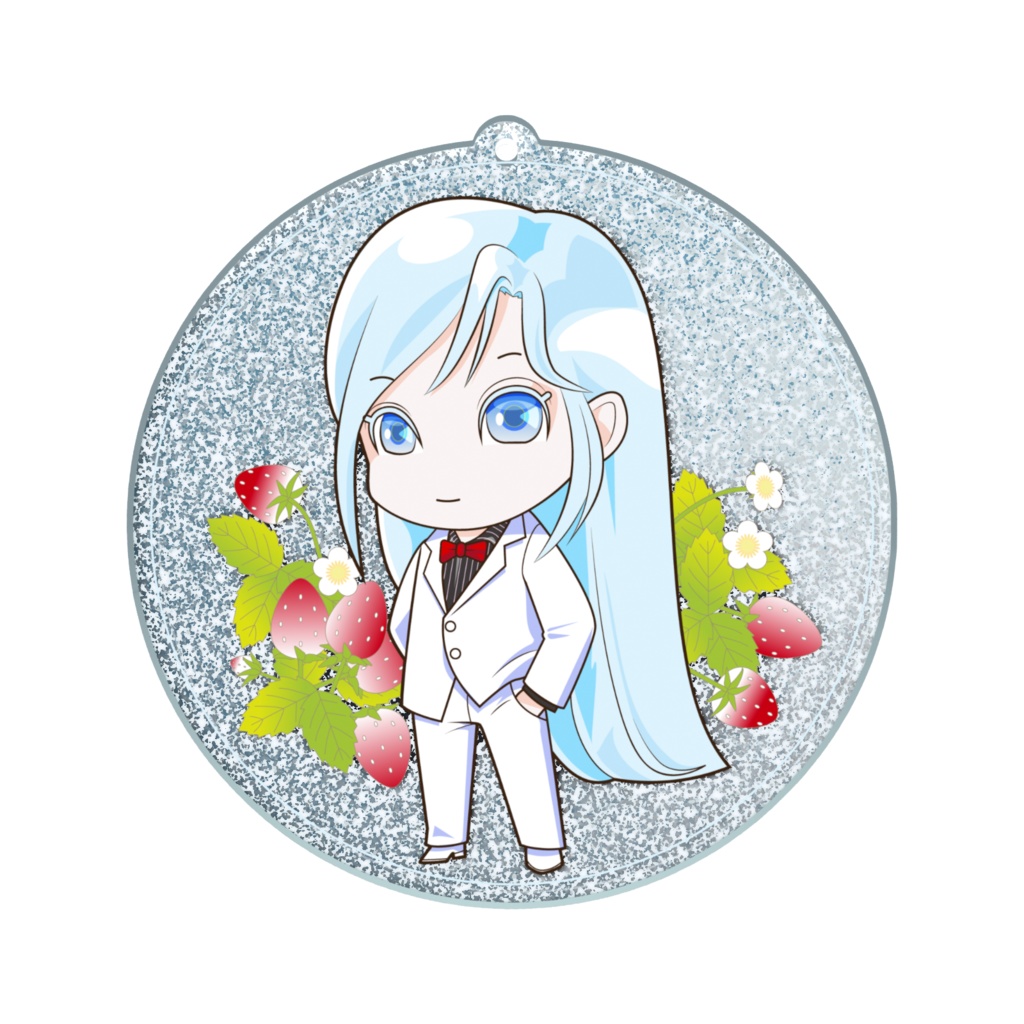 二次創作・イチゴリュミちゃんラメアクキー