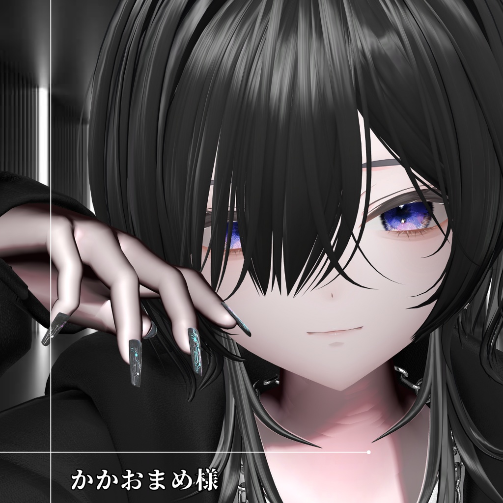 【40アバター対応】近未来ネイル『DIGITAL VEIN』