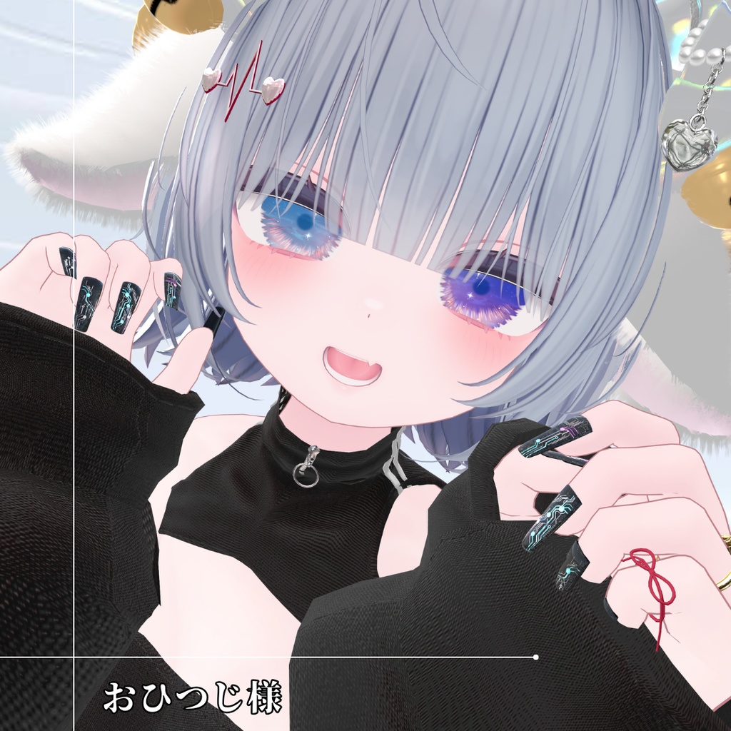 【40アバター対応】近未来ネイル『DIGITAL VEIN』