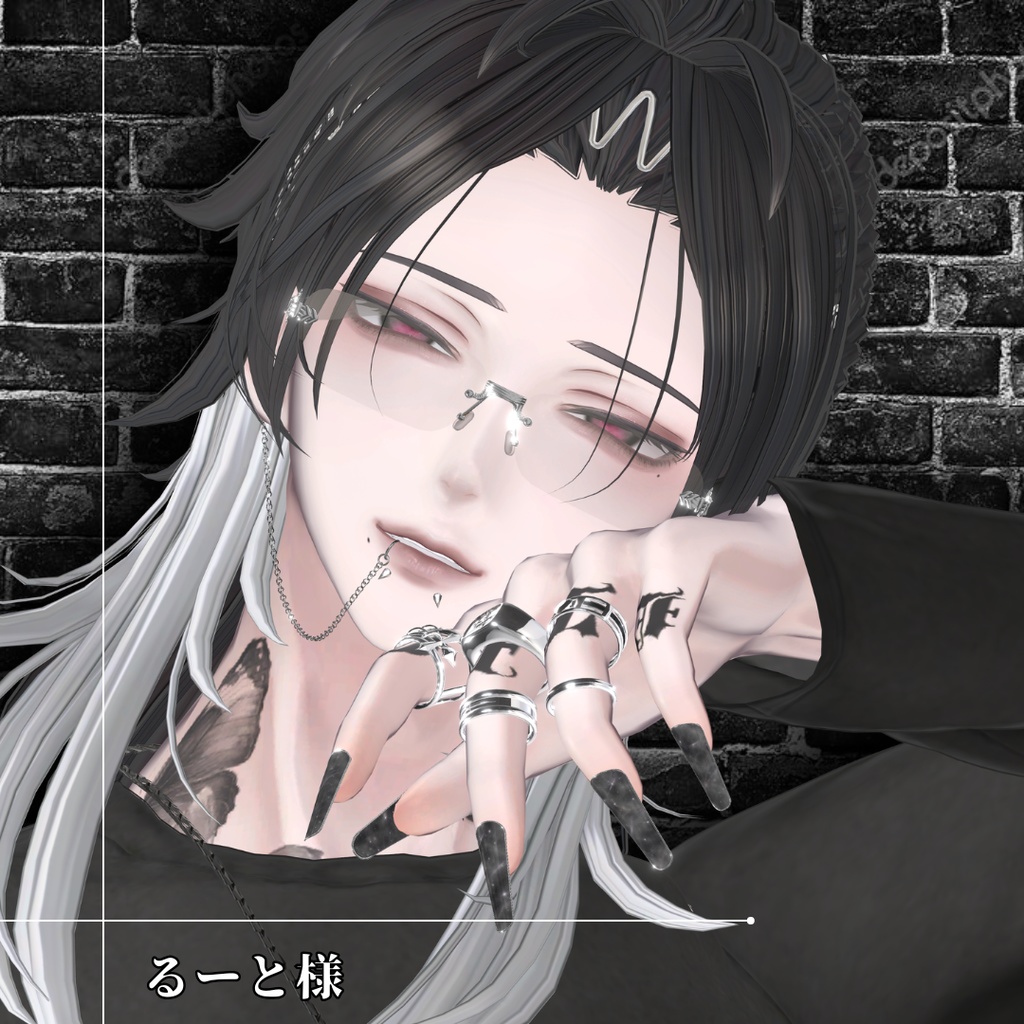 【36アバター対応】【MA対応】『Liquid Glow Nail』