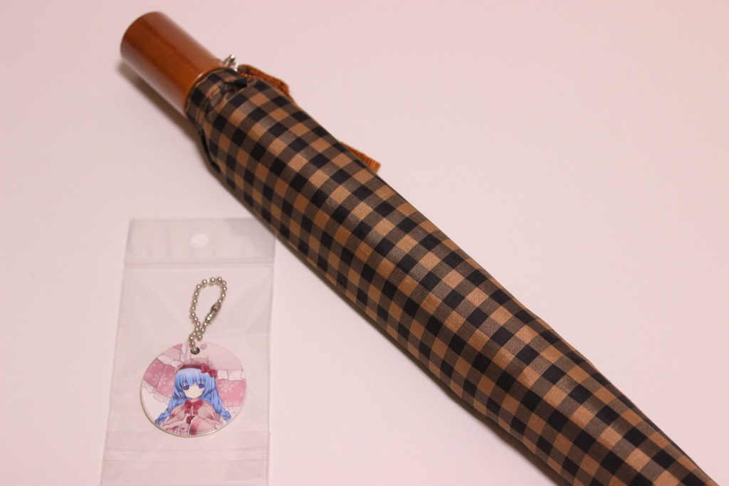 折り畳み傘　古河市内製造品　在庫品＋むつみKOGA SEKKA EDITIONストラップ