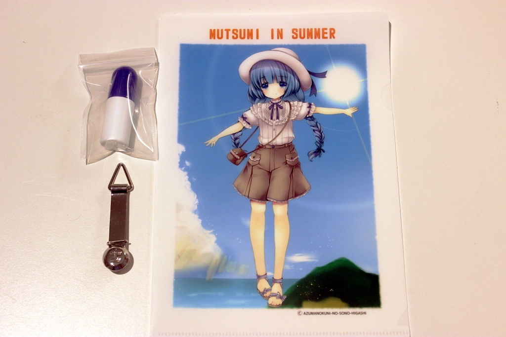 !即購入はご遠慮ください! オーダー途中下車印+東河むつみクリアフォルダーA5 セット