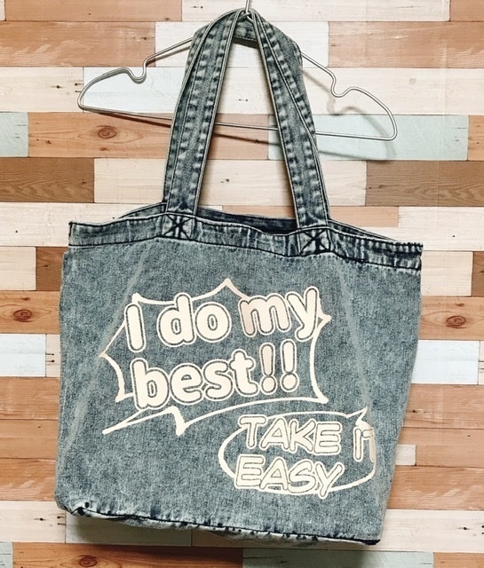 蓄光デニムBIGトートバッグ