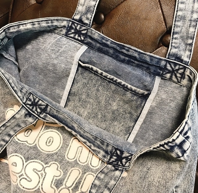 蓄光デニムBIGトートバッグ