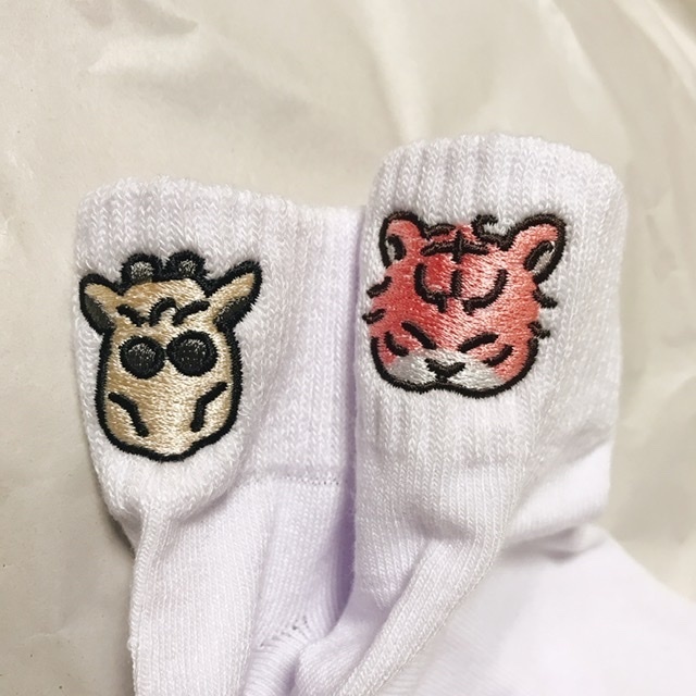 キリンとチビ虎・レディースソックス