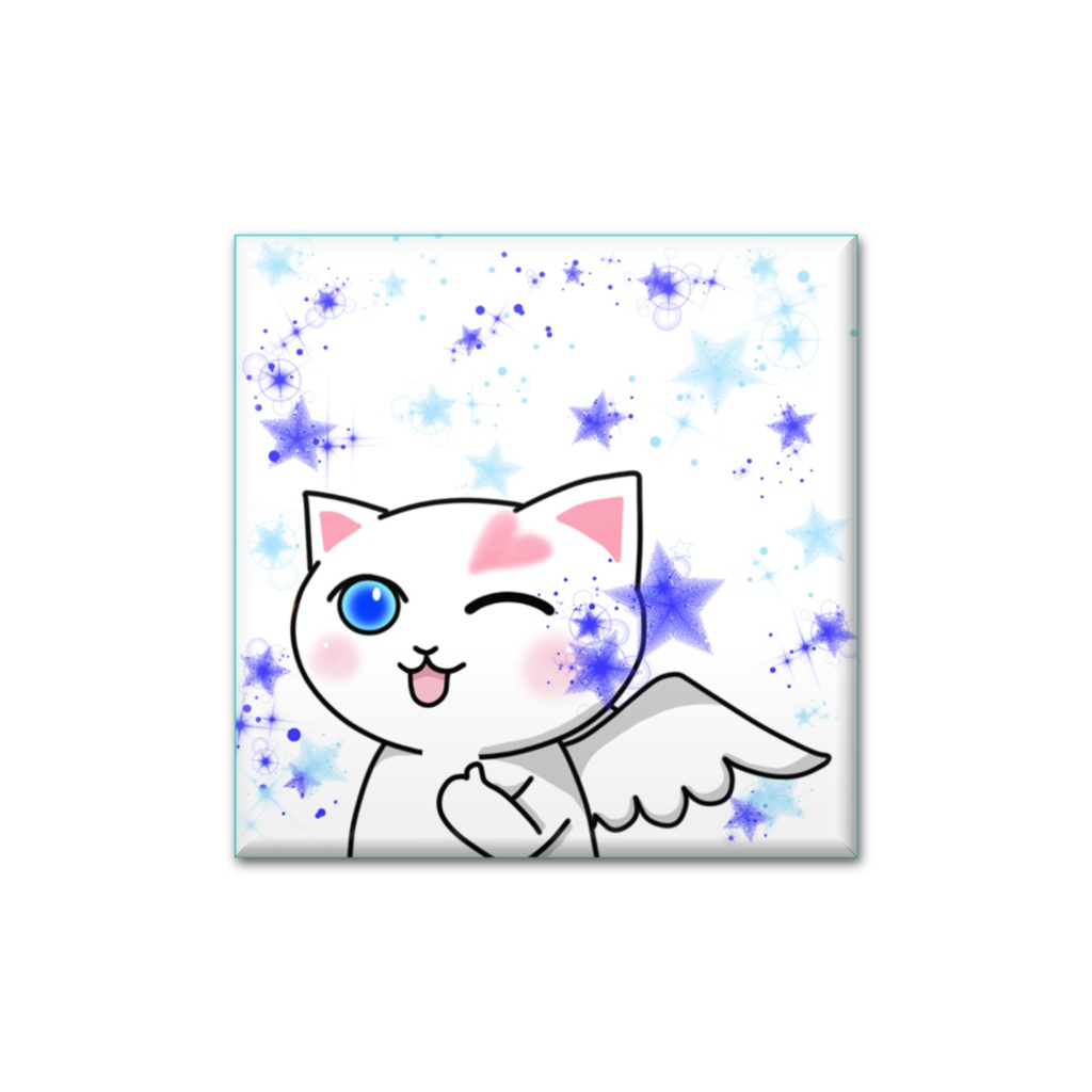 幸せ猫天使　四角40　006